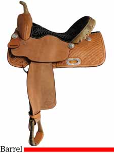 A lighter weight Billy Cook barrel saddle
