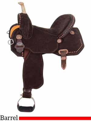 The Lightspeed lightweight barrel saddle by Circle Y