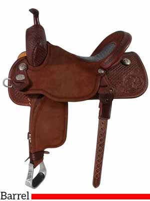 A Sherry Cervi Stingray barrel saddle of high quality and high price tag